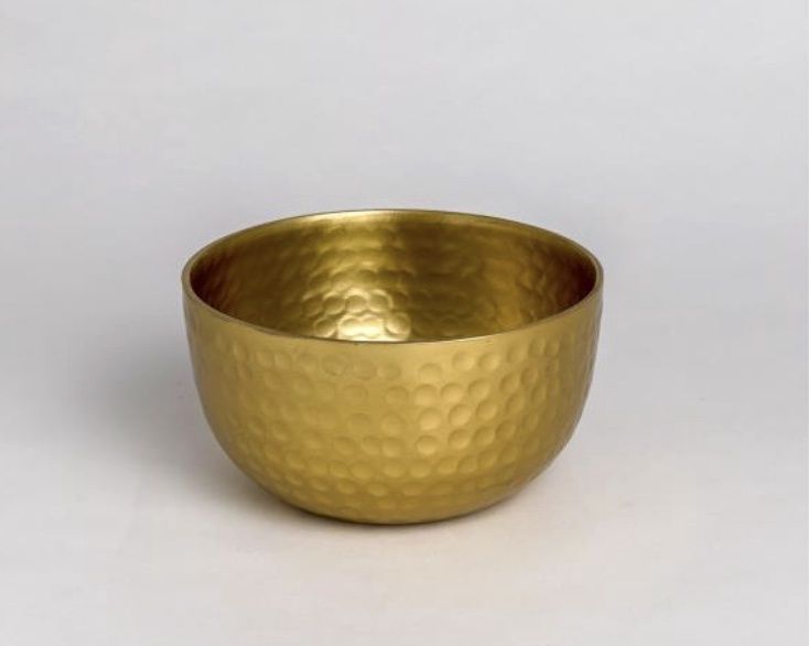 Small Gilded Hammered Bowl