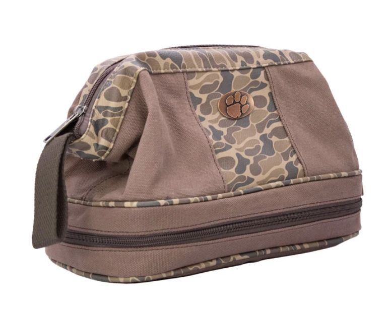Canvas Toiletry Bag, Style: Clemson Tigers Camo