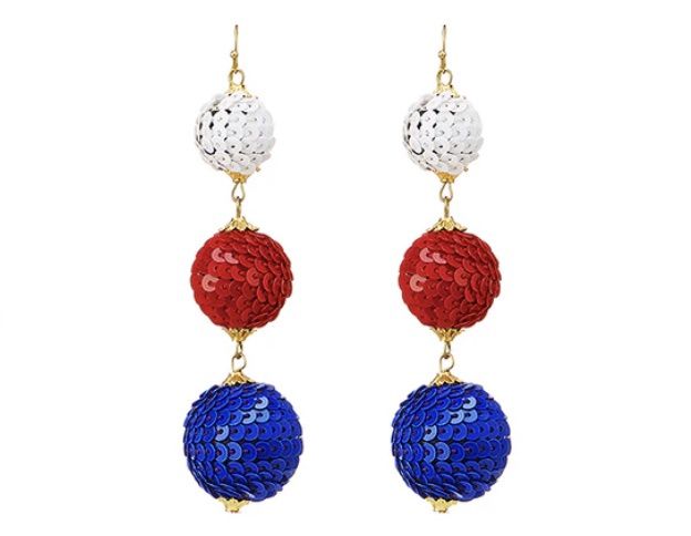 Patriotic Drop Earrings