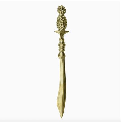 Brass Pineapple Letter Opener