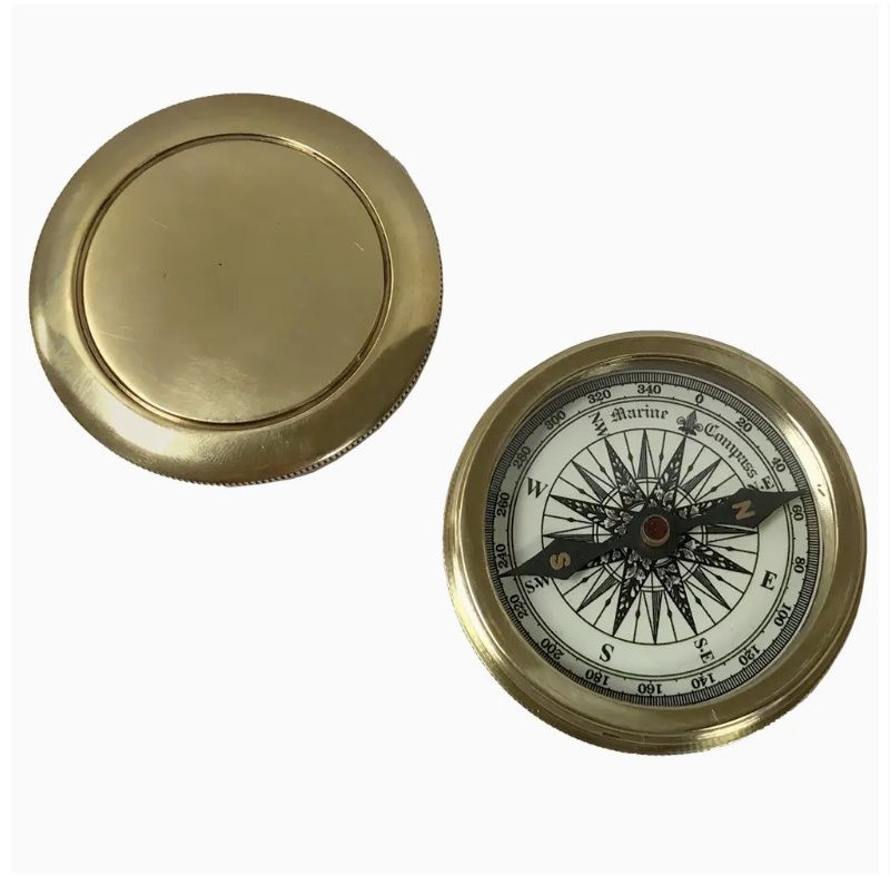 Pocket Compass with Screw-On Lid