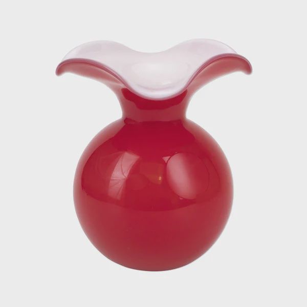 Vietri Hibiscus Medium Red Vase