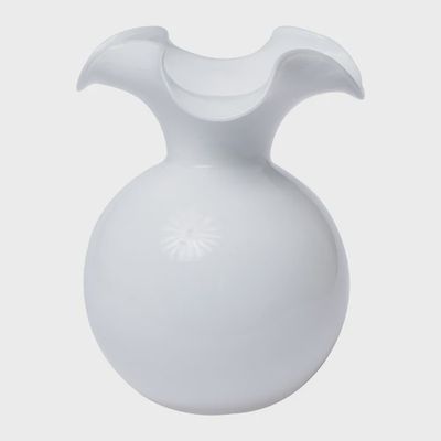 Vietri Hibiscus Medium White Vase