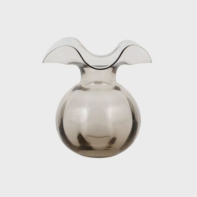 Vietri Hibiscus Grey Bud Vase
