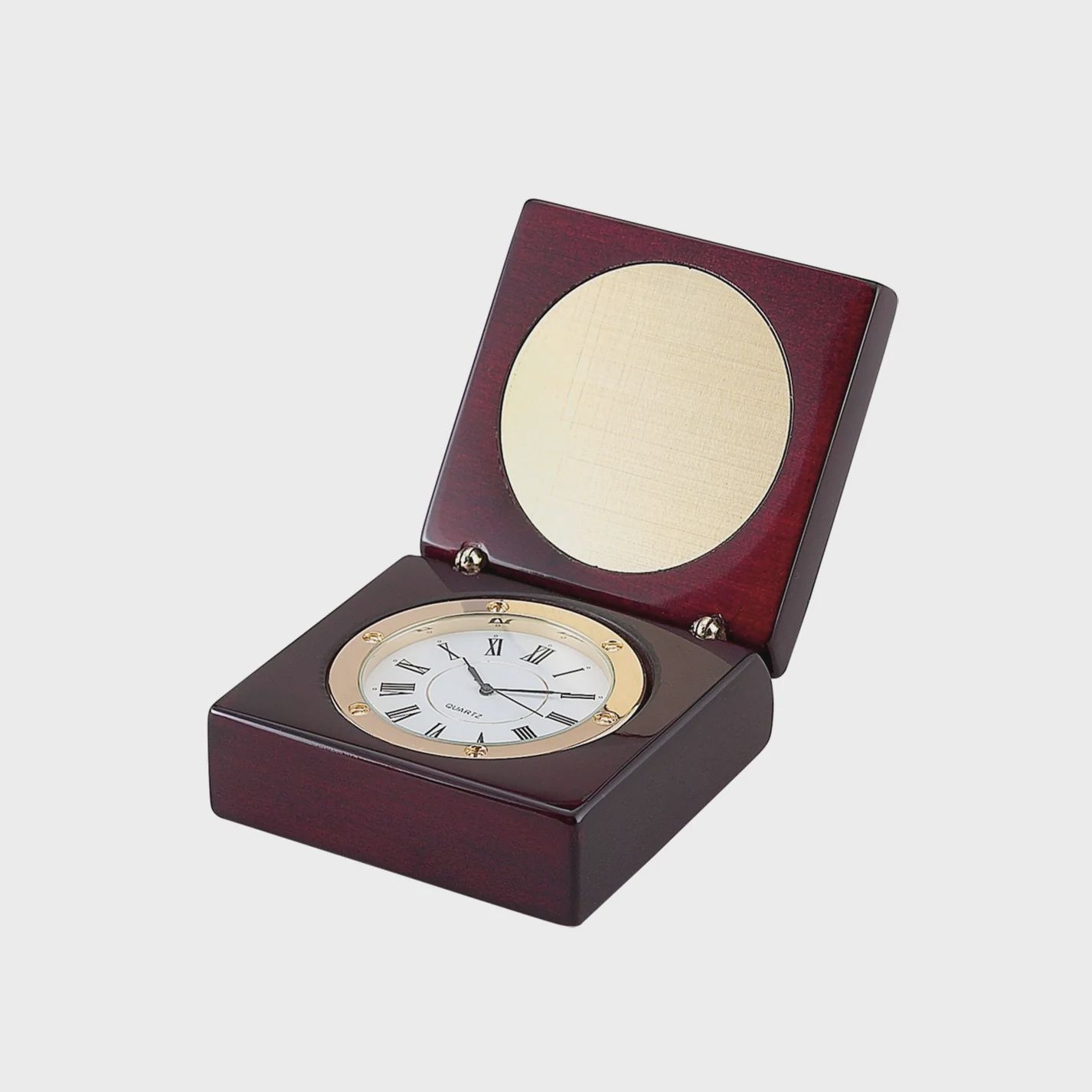 Square Wood Box Clock