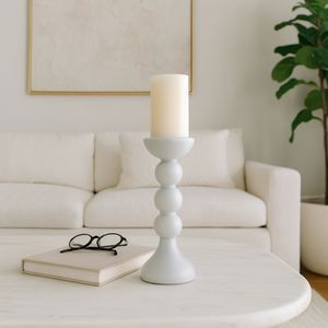 Glass Bubbly Candle Holder