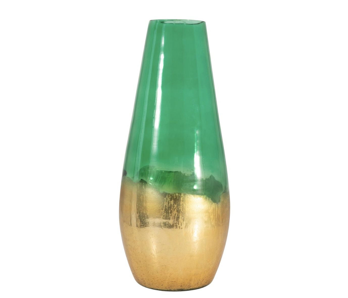 Gold &amp; Green Vase