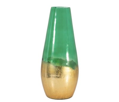 Gold &amp; Green Vase