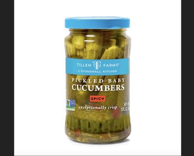 Spicy Pickled Baby Cucumbers