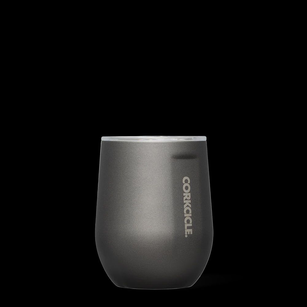 Corkcicle Stemless 12oz  Grey Ceramic Wine