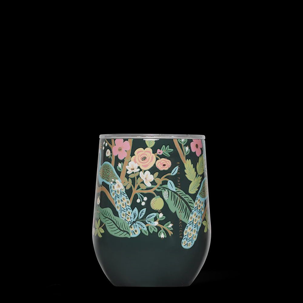 Corkcicle Stemless 12oz Peacock  Blue