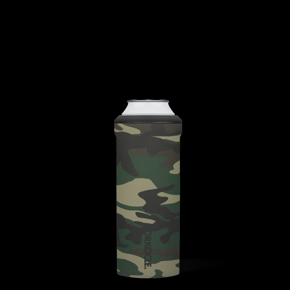 Corkcicle Slim Can Cooler Woodland Camo