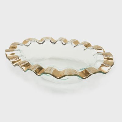 Annieglass Ruffle Wine Cooler