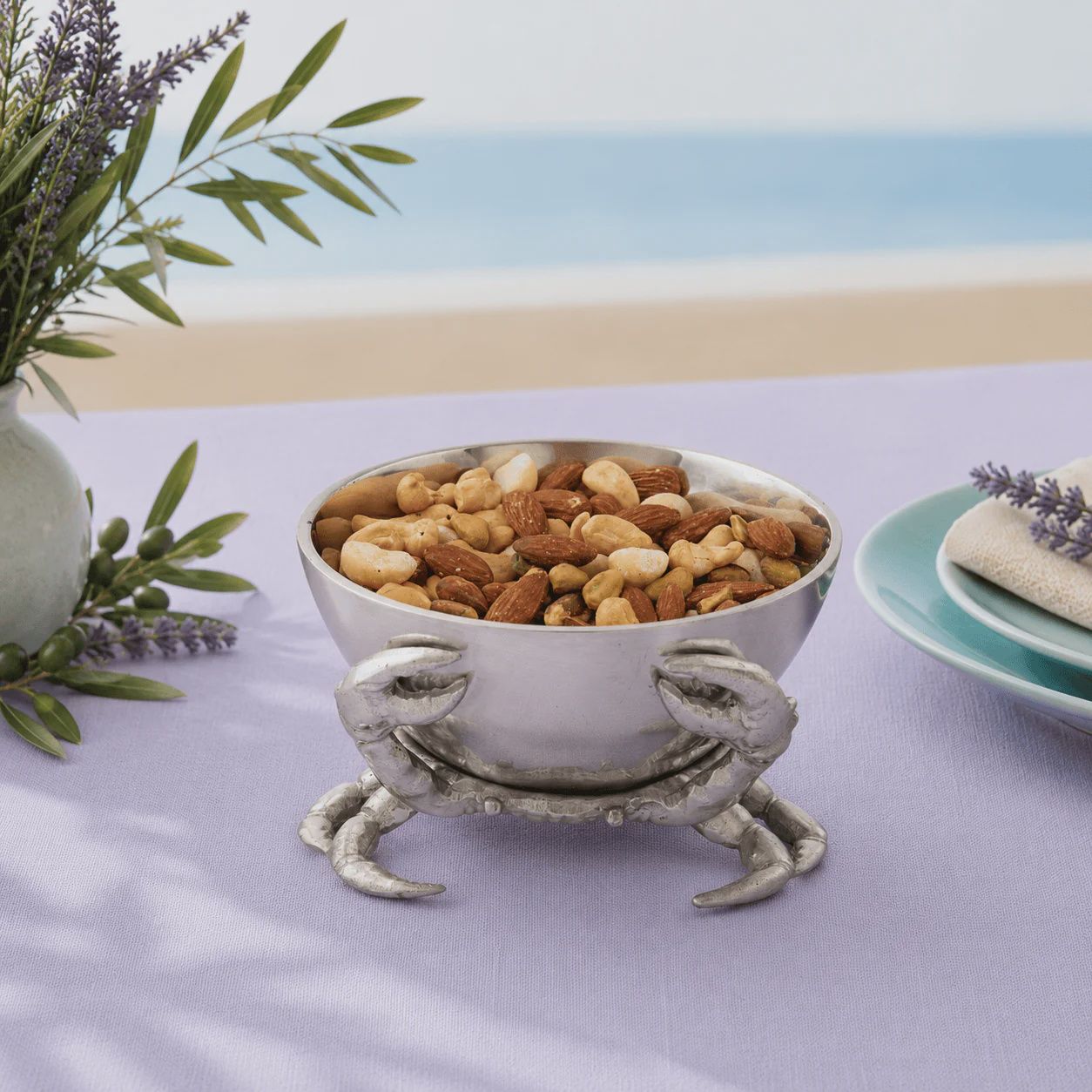 Crab Bowl with Spoon