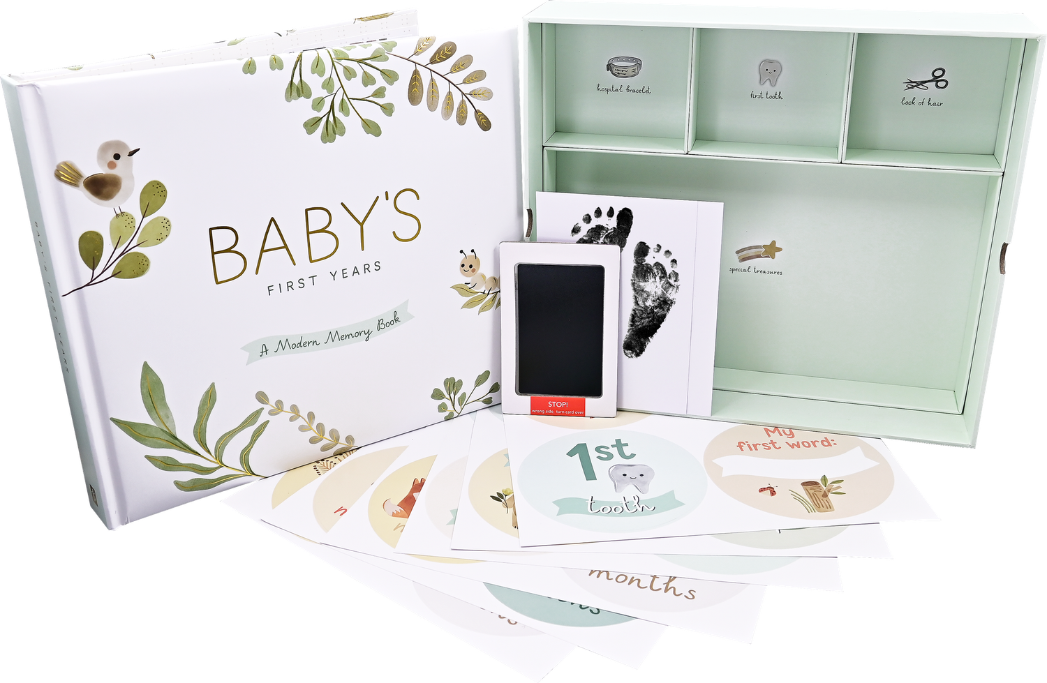 Baby's First Years: A Modern Memory Book with Keepsake Box,Baby's First Years: A Modern Memory Book with Keepsake Box