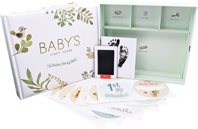 Baby's First Years: A Modern Memory Book with Keepsake Box,Baby's First Years: A Modern Memory Book with Keepsake Box