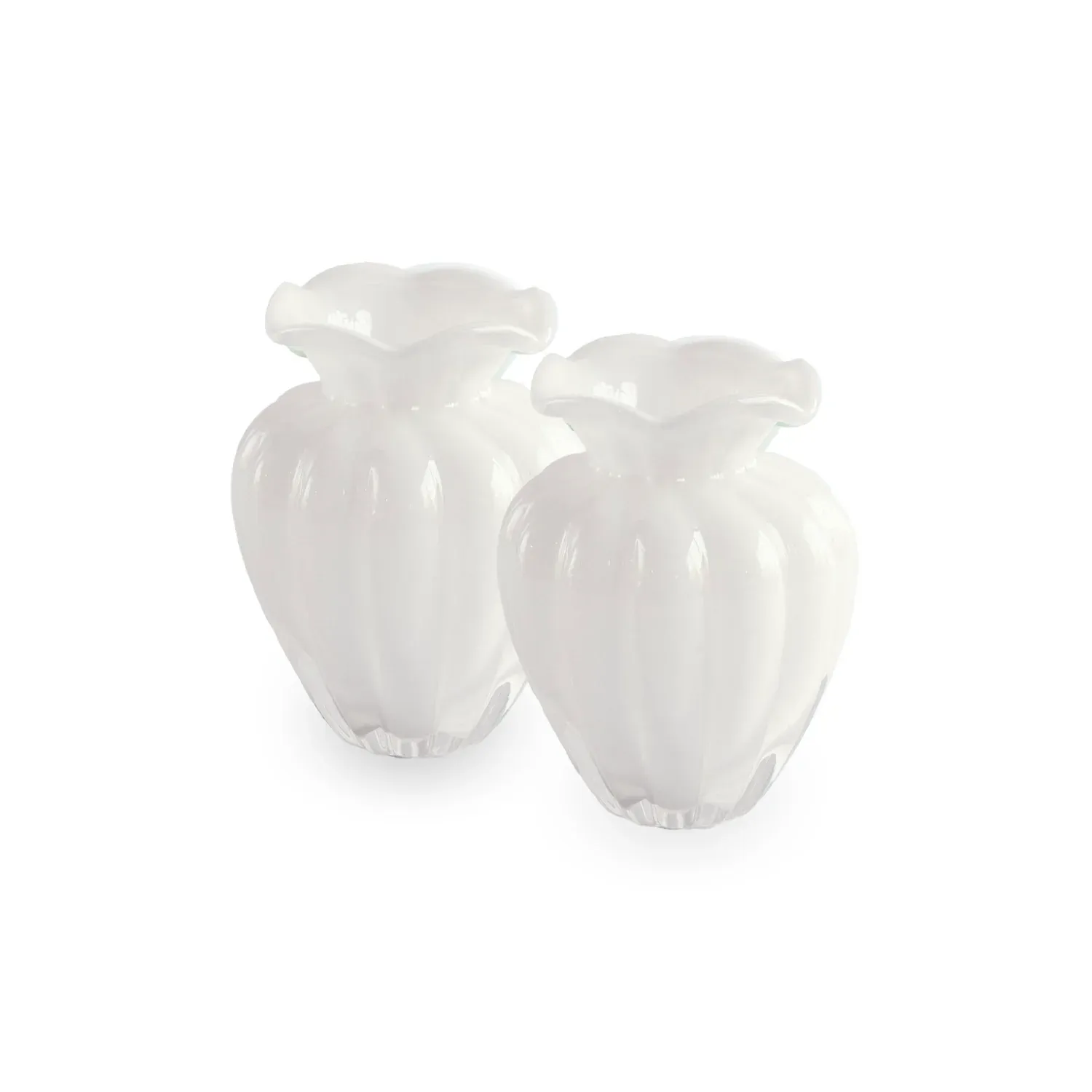 Beatriz Ball Glass Vase, Small, Color: cream