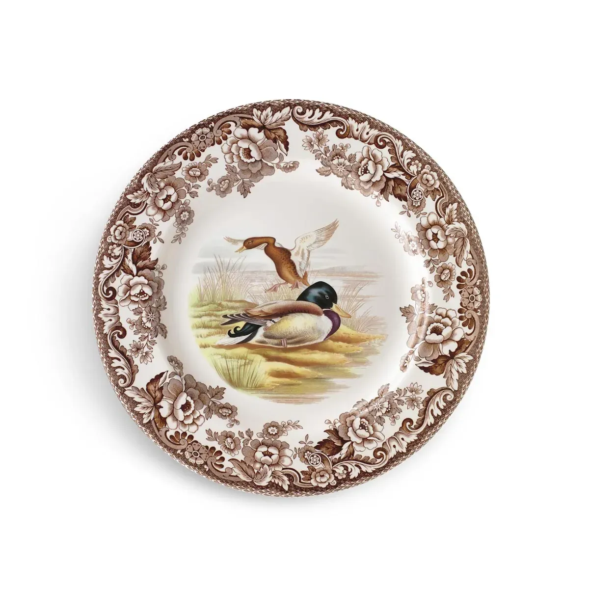 Spode Woodlands Soup Plate Wood Duck