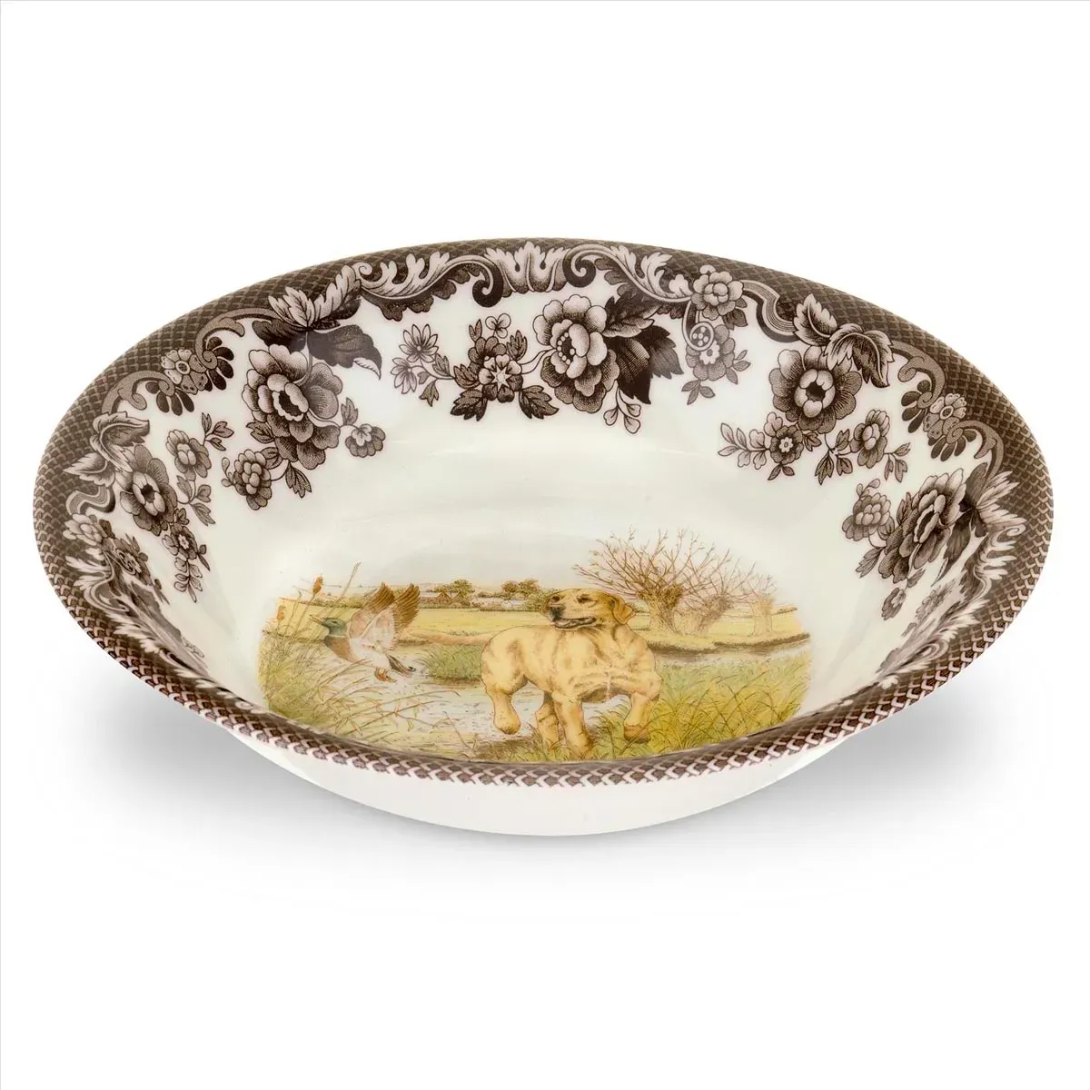 Spode Woodland Ascot Cereal Bowl Yellow  Lab