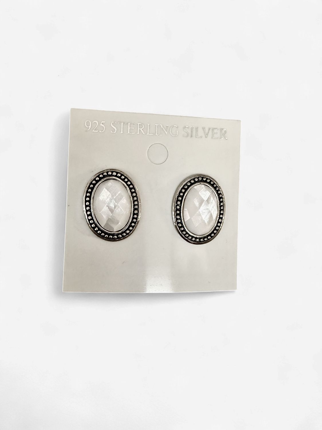 Sterling Silver Mother of Pearl Earrings