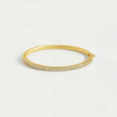 DD Signature Pavé Hinge Bangle