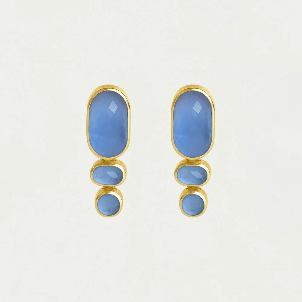 DD Mercer Gemstone Statement Drop Earrings