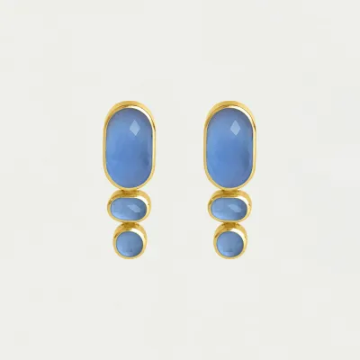 DD Mercer Gemstone Statement Drop Earrings