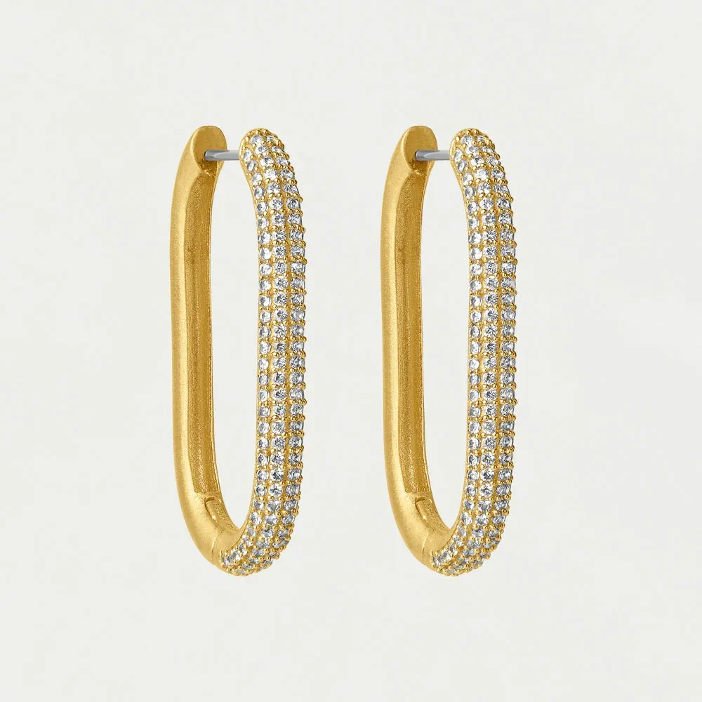 DD Juliette Pavé Hinged Hoop