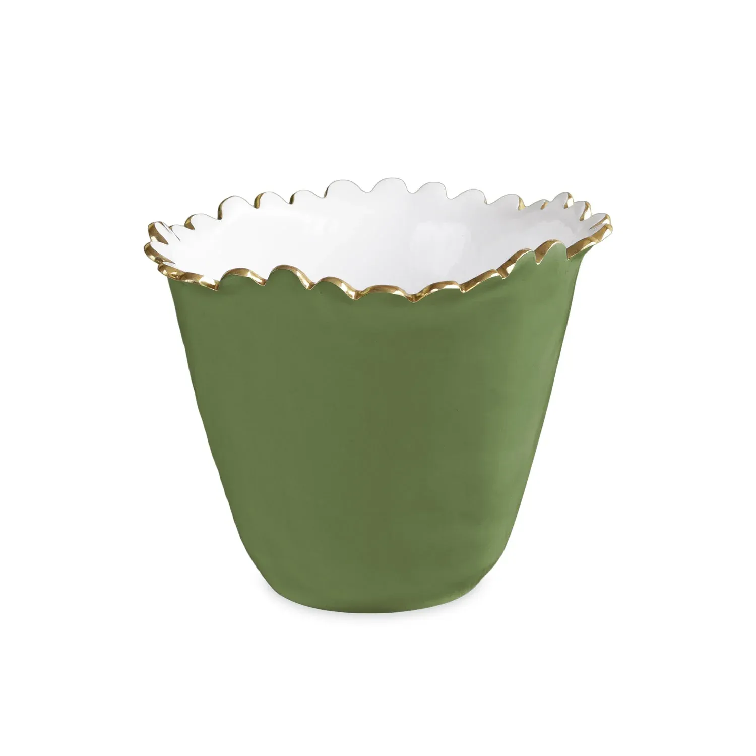 ENCANTO Colette Green Leaf &amp; White Ice Bucket