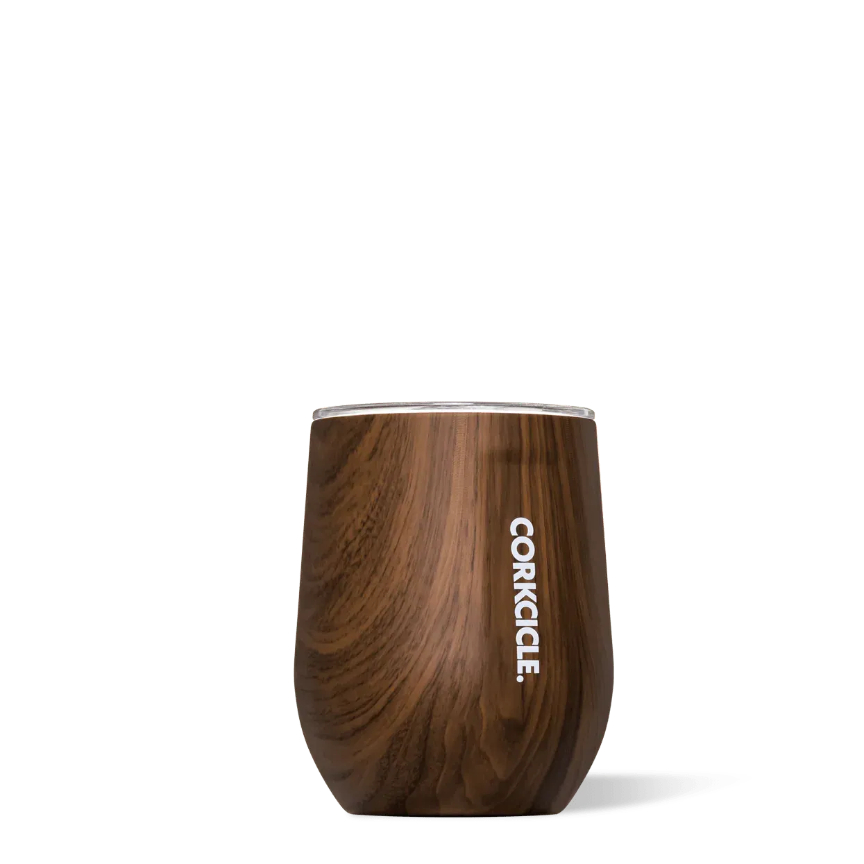 Corkcicle Stemless 12oz Walnut Wood
