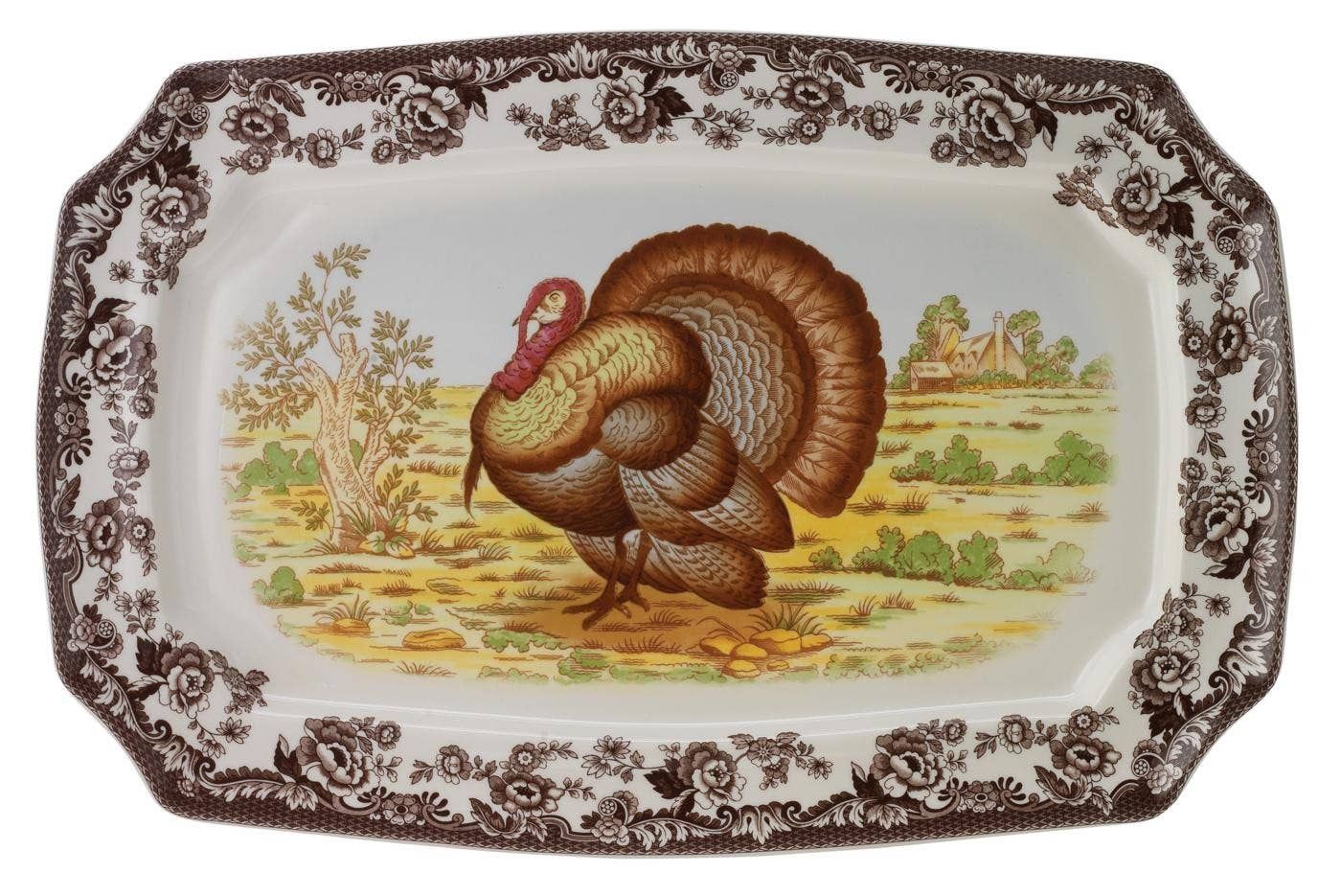 Spode Woodland Rectangular Platter 17.5 inch (Turkey)