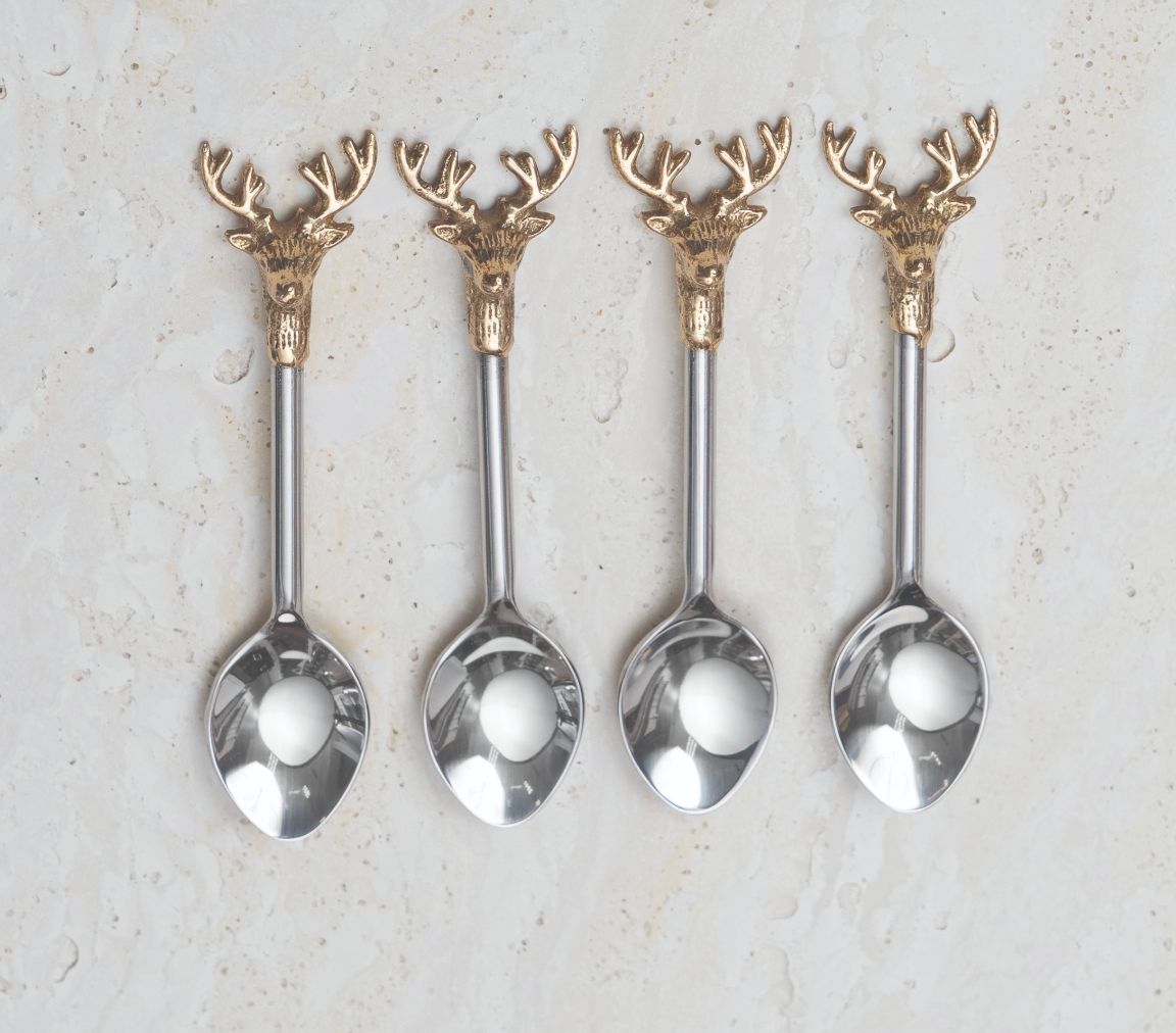 Gilded Deer Spoon