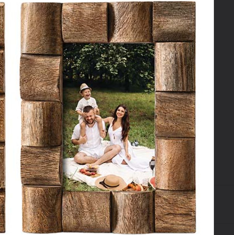 Chunky Wood Photo Frame B 4x6