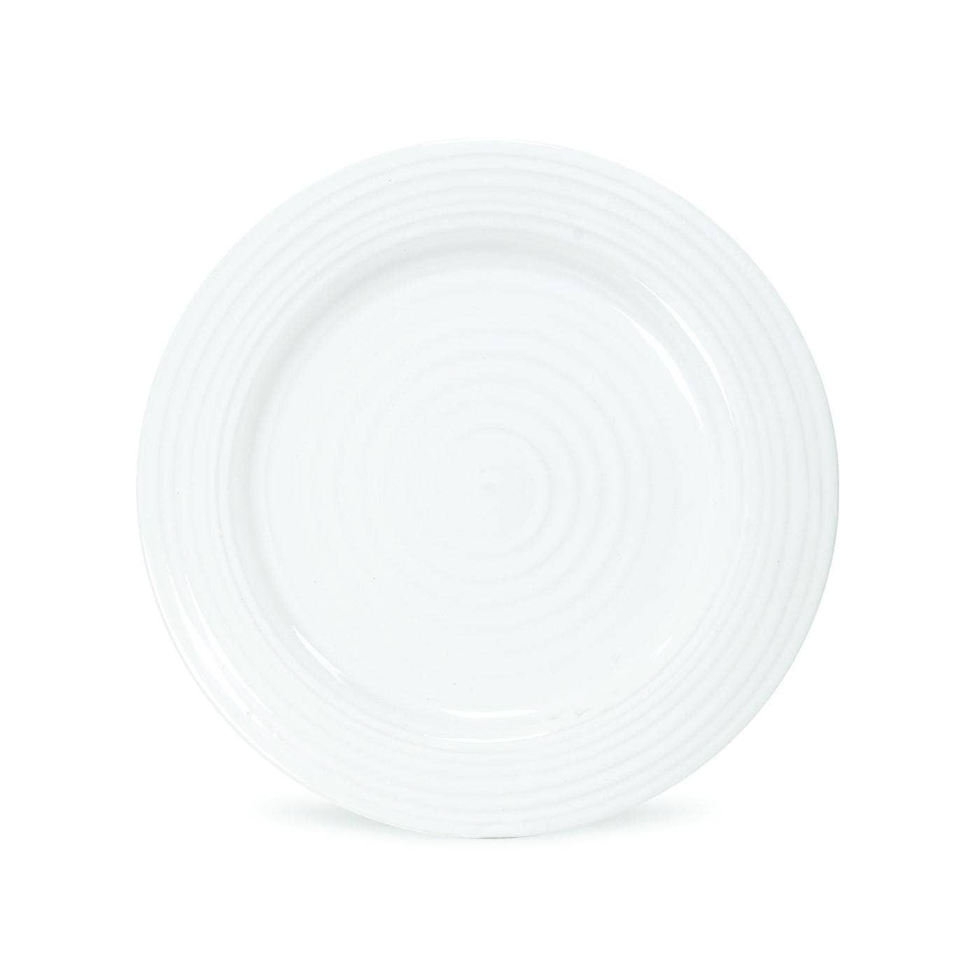 Portmeirion Sophie Conran White Salad Plate, Material: Porcelain, Pattern: Sophie Conran-White