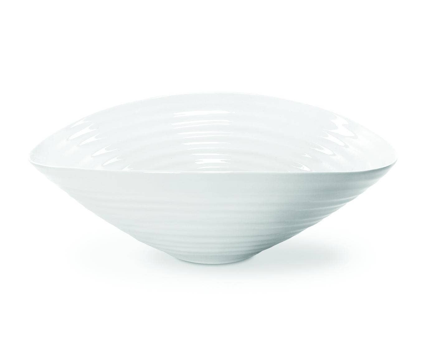 Sophie Conran White Large Salad Bowl, Material: Porcelain, Pattern: Sophie Conran-White