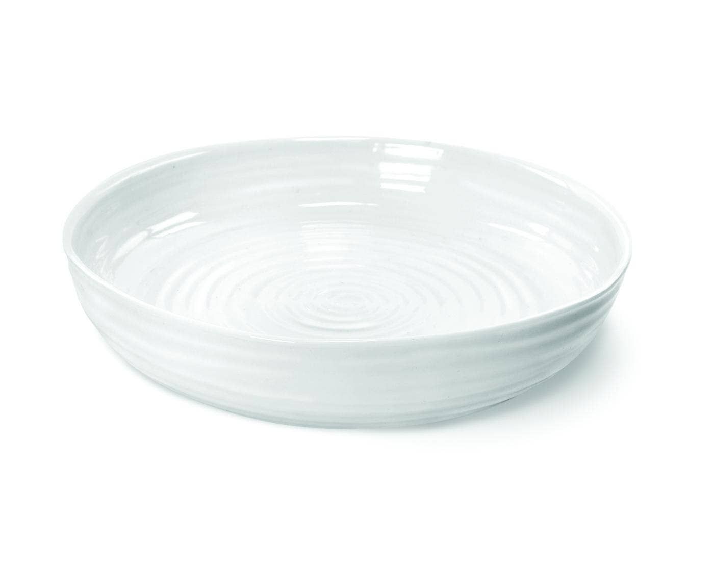 Sophie Conran White Round Roasting Dish, Material: Porcelain, Pattern: Sophie Conran-White