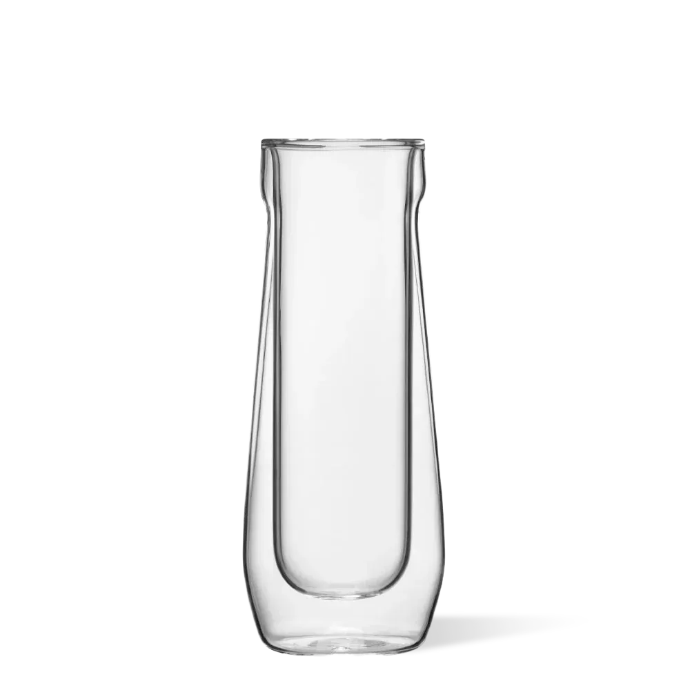 Corkcicle 7oz Insulated Glass Flute-set 2