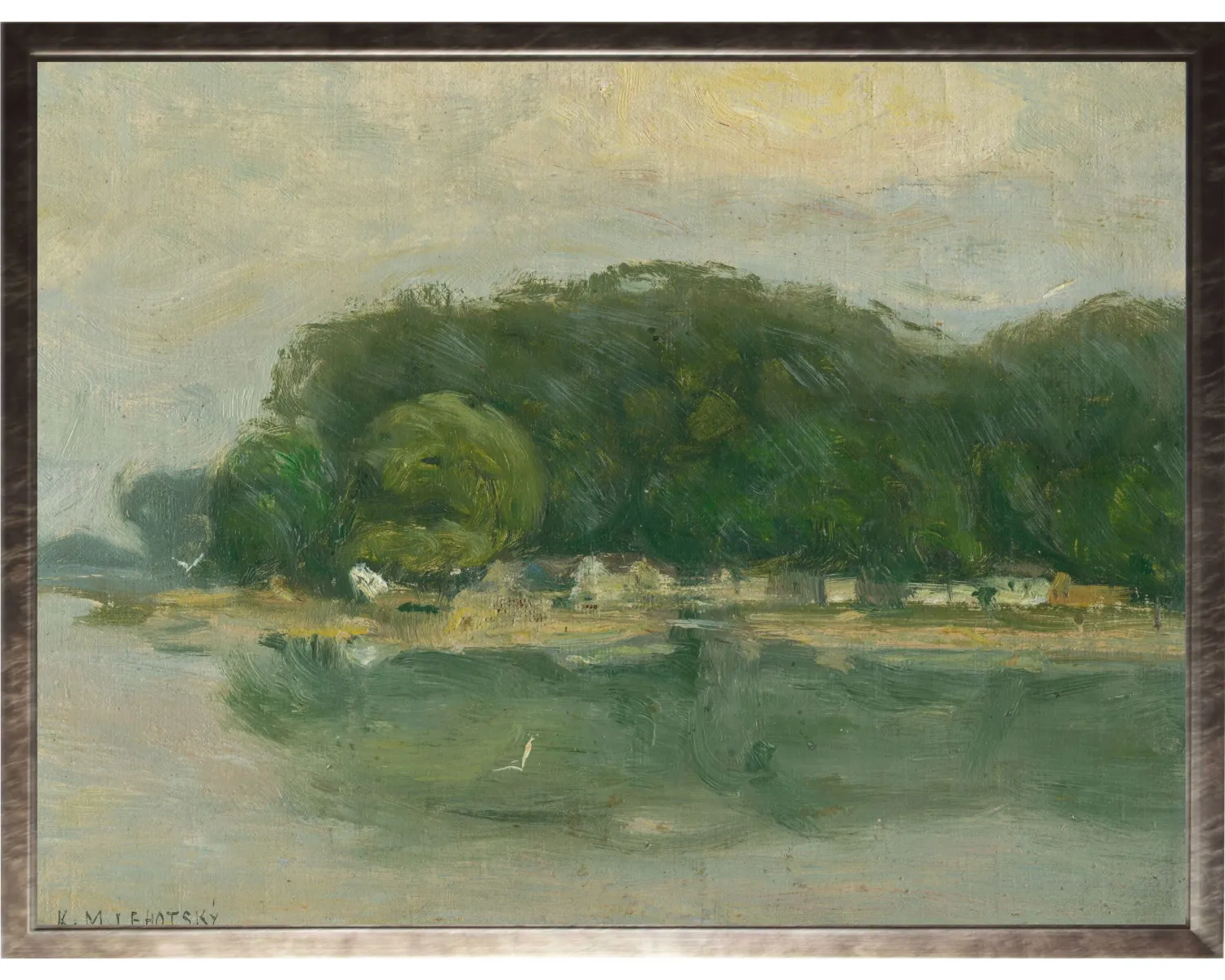 Vintage Landscape Framed Painting II