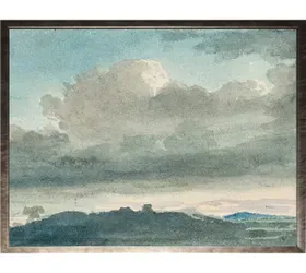 Blue Landscape Framed Painting Reproduction