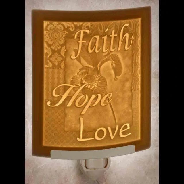 Faith Hope Love Night Light