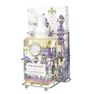 Michel Design Works Lavender Rosemary Foaming Soap &amp; Napkin Set