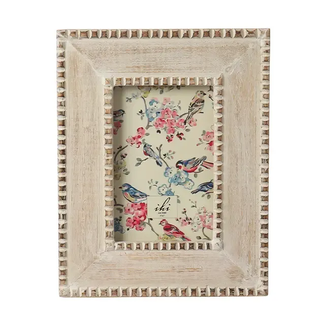 Beaded 4x6 Grey Frame