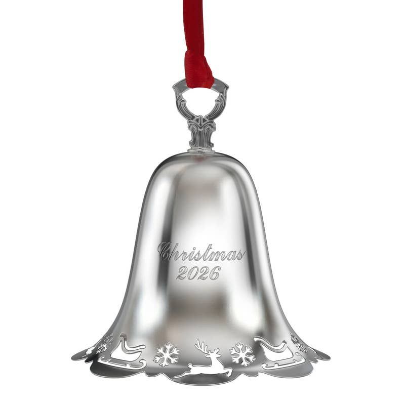 2026 Towle  Silver-Plate Pierced Bell Ornament
