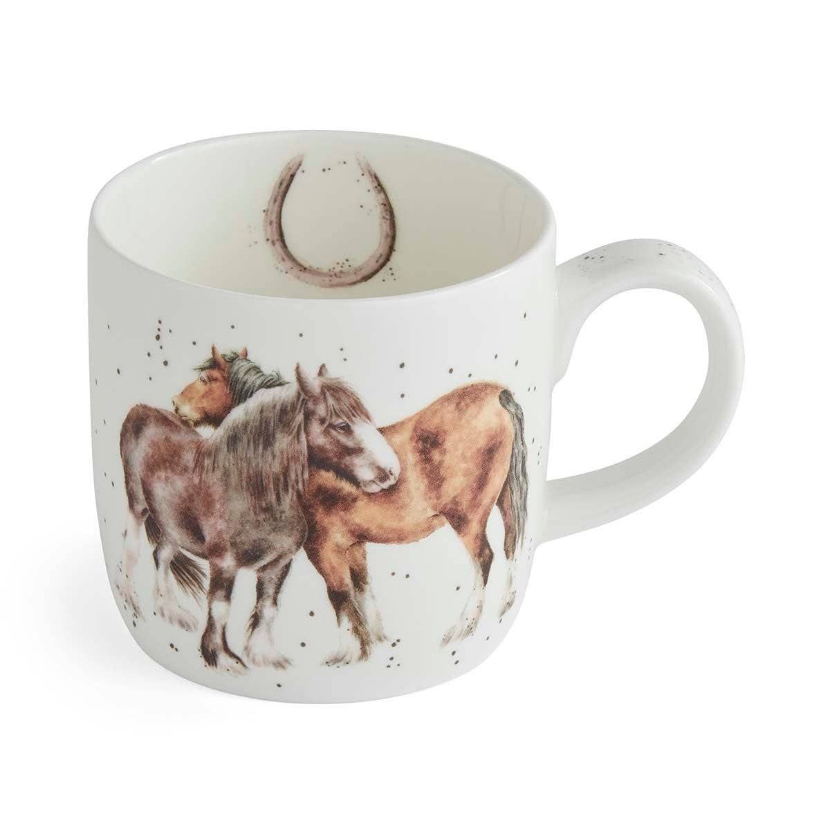 Royal Worcester Rw-Wrendale Designs Horses Mug 11Oz.