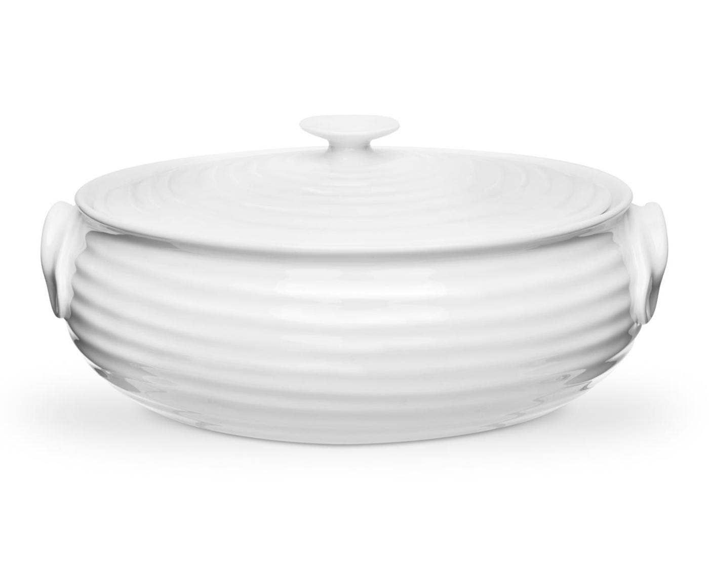 Sophie Conran White Small Oval Covered Casserole, Material: Porcelain, Pattern: Sophie Conran-White