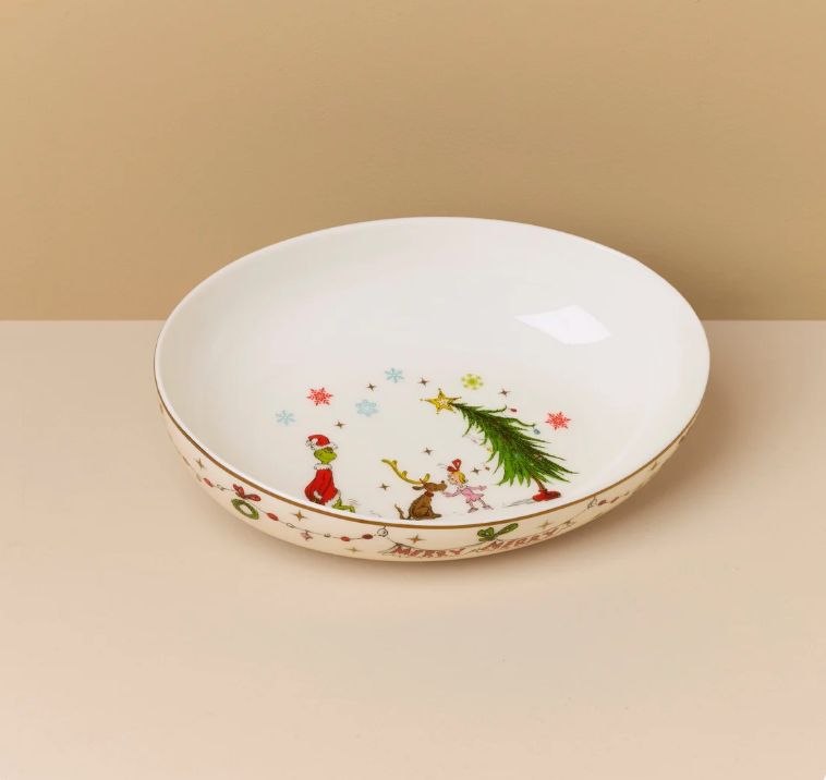 Merry Grinchmas Oval Serving Bowl