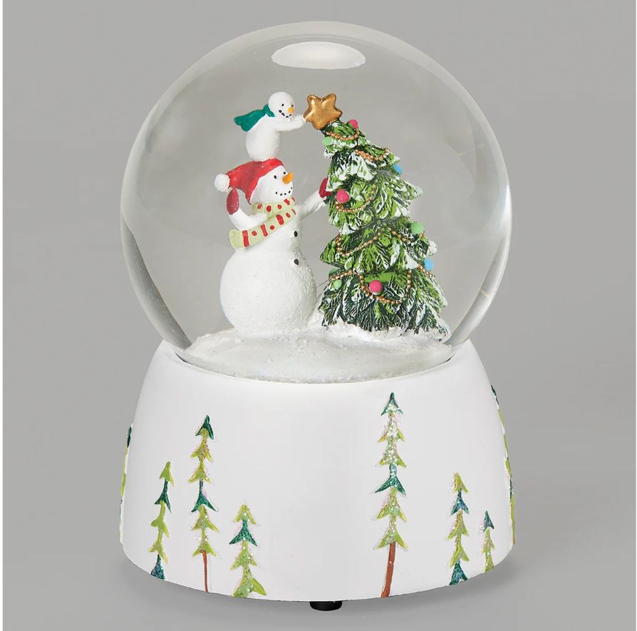 Glitterdome Musical Snowman's Winter Decorating