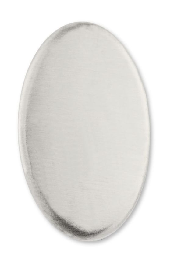Pair of Sterling Oval Disc Earrings