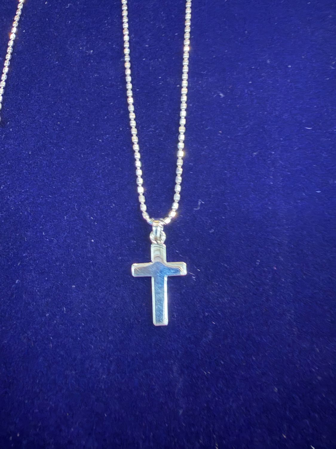 Sterling Silver Small Cross Necklace