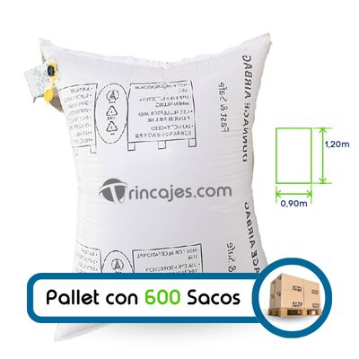 Pallet with 600 inflatable bags - Raffia Airbag 90x120